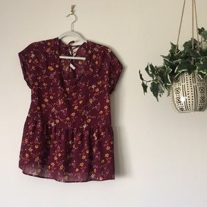 XHILARATION Oversized Peplum top